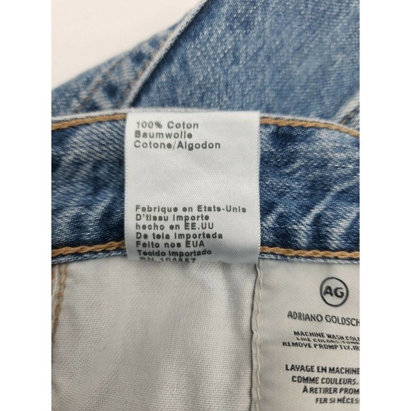 Adriano Goldschmied Distressed Fringe Denim Emery High Rise Skirt Women'… - Picture 11 of 11